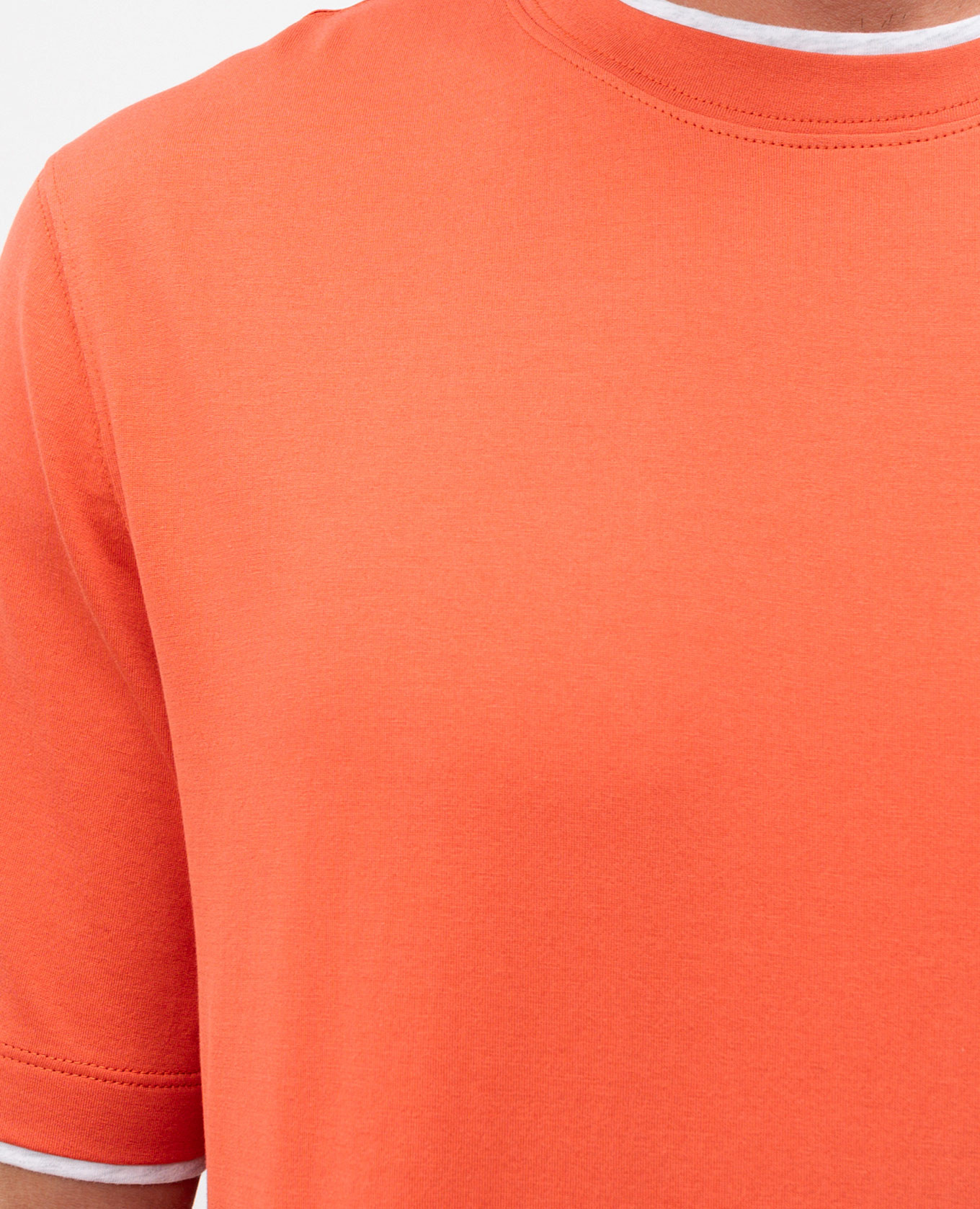 

Orange T-shirt Brunello Cucinelli