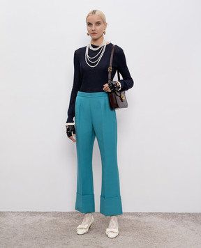 Valentino Blue jumper with logo 7B3KC66D9FH