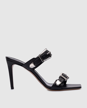 Paris Texas Ursula black leather mules PX1130XLTH3