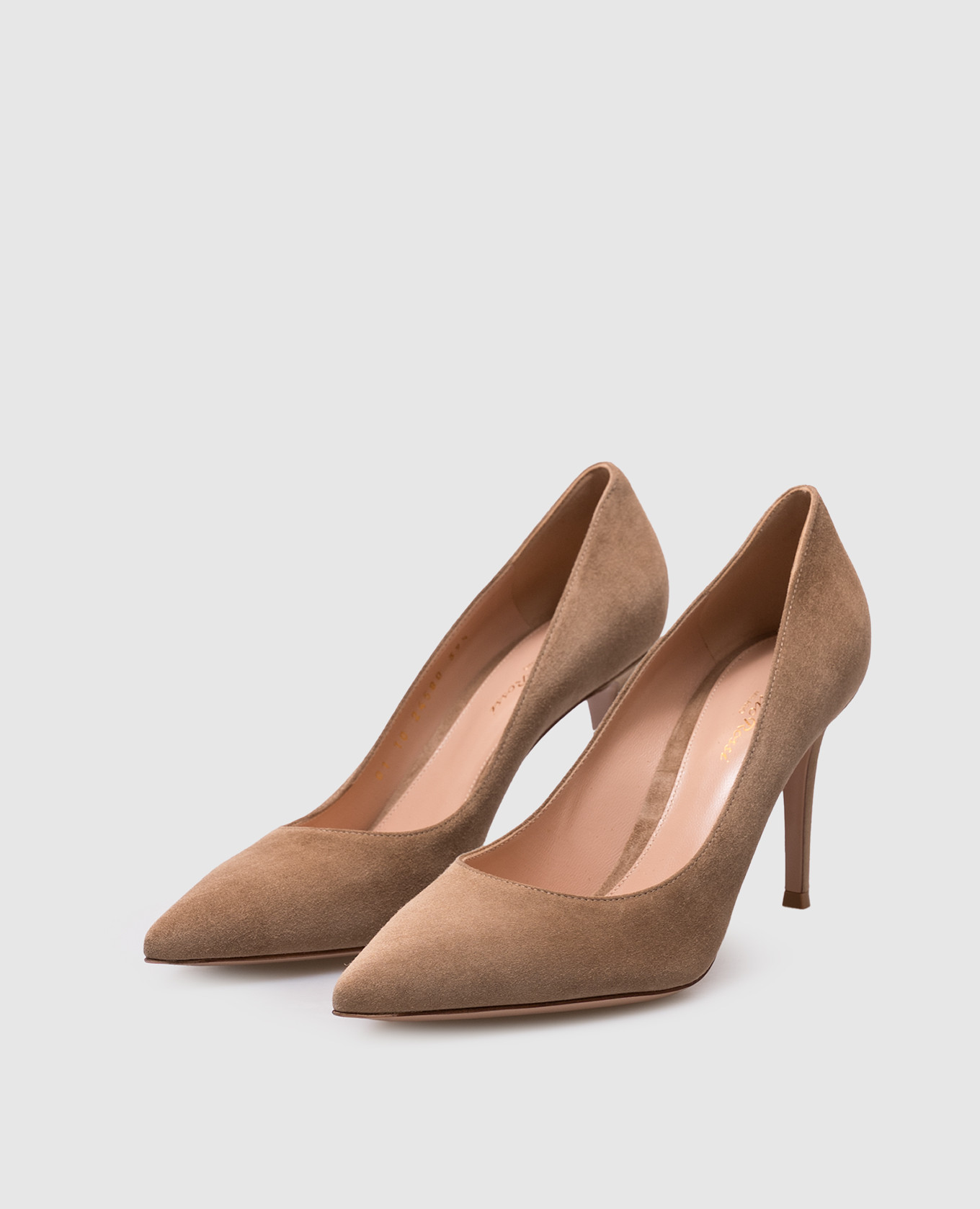 

Beige suede shoes GIANVITO Gianvito Rossi