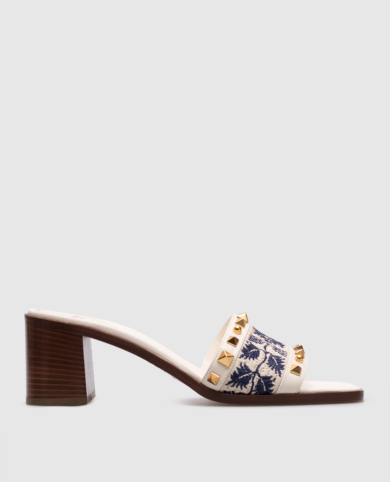 

Beige combination mules COUNTY SLIDE Valentino