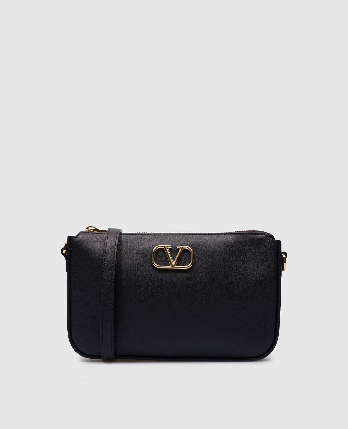 

VLogo Signature Black Leather Bag Valentino