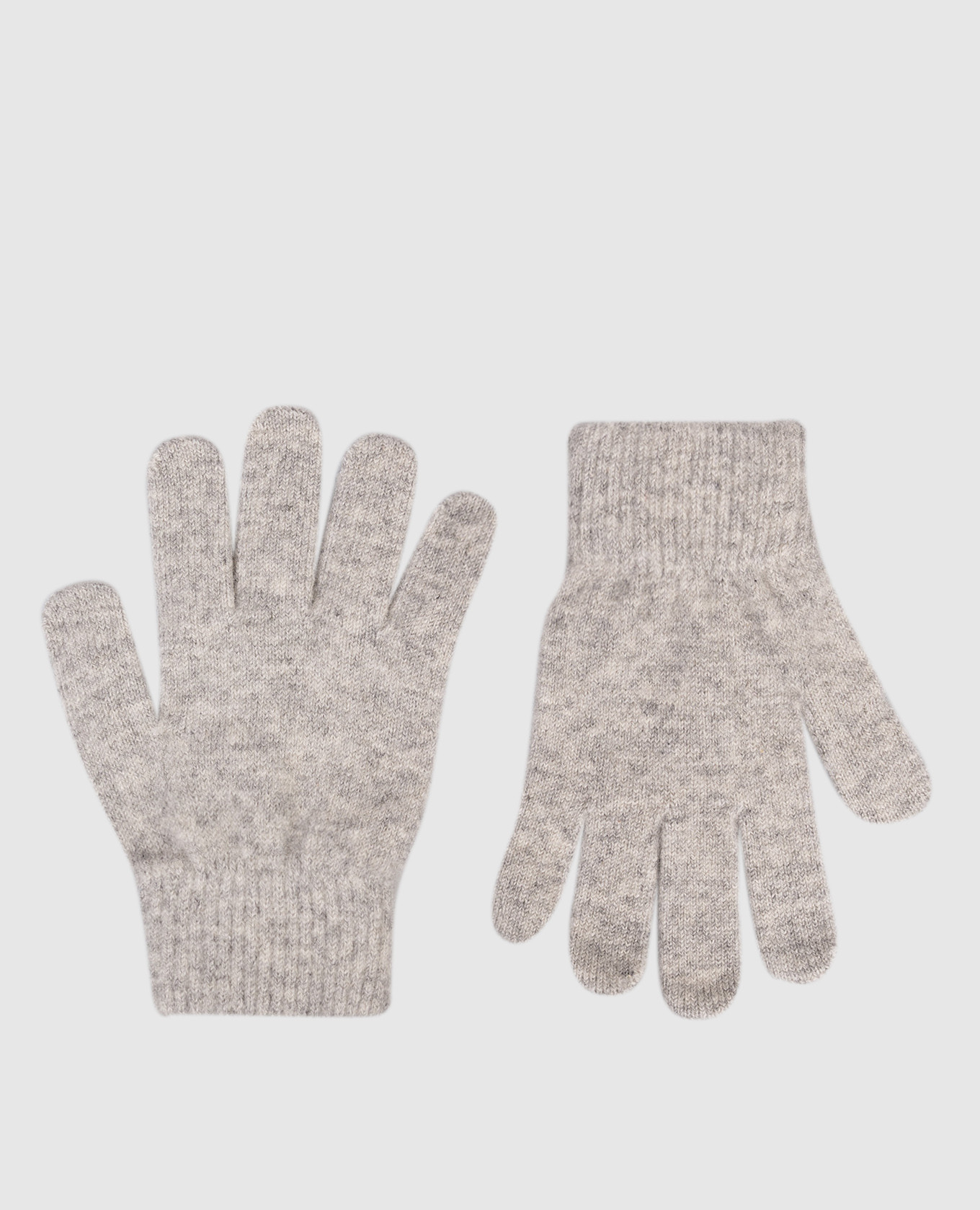 Children&#39;s gray gloves with cashmere Yves Salomon Enfant