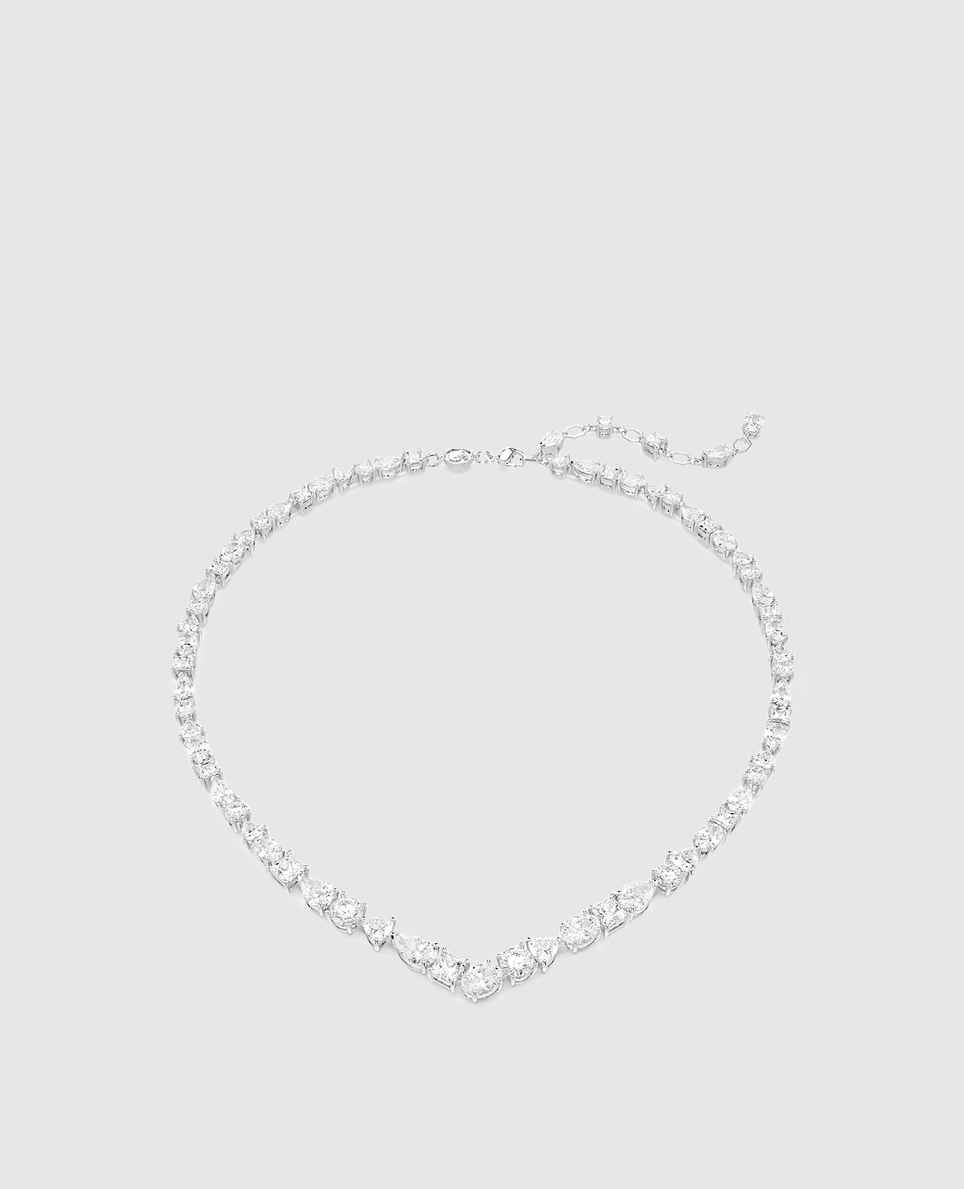 

Mesmera silver necklace with crystals Swarovski