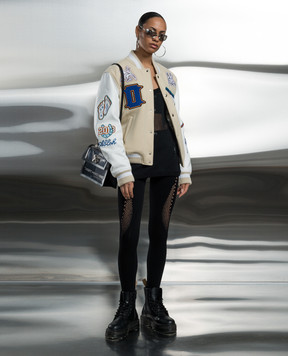 Off-White Black openwork top OWAD245S24FAB001