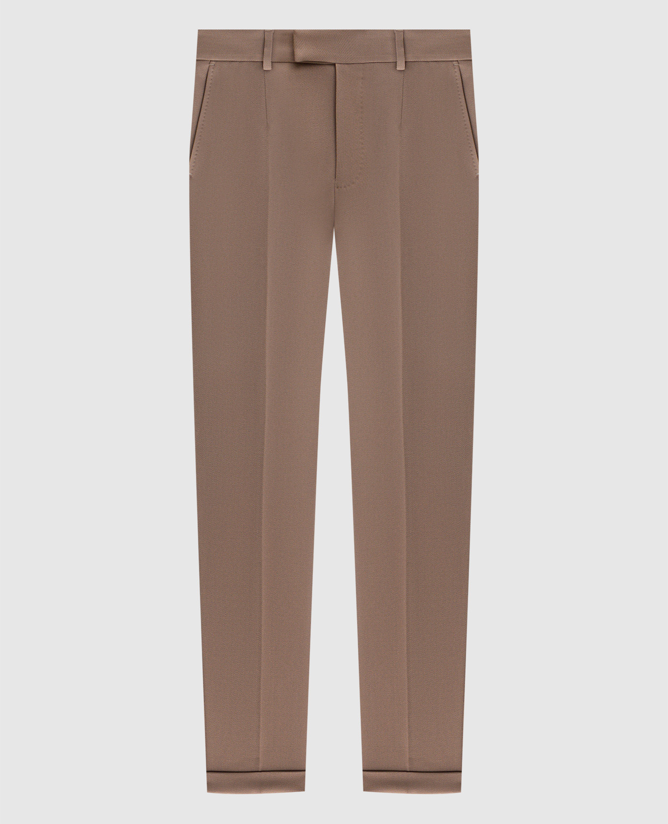 

Brown wool trousers with lapels Dolce&Gabbana