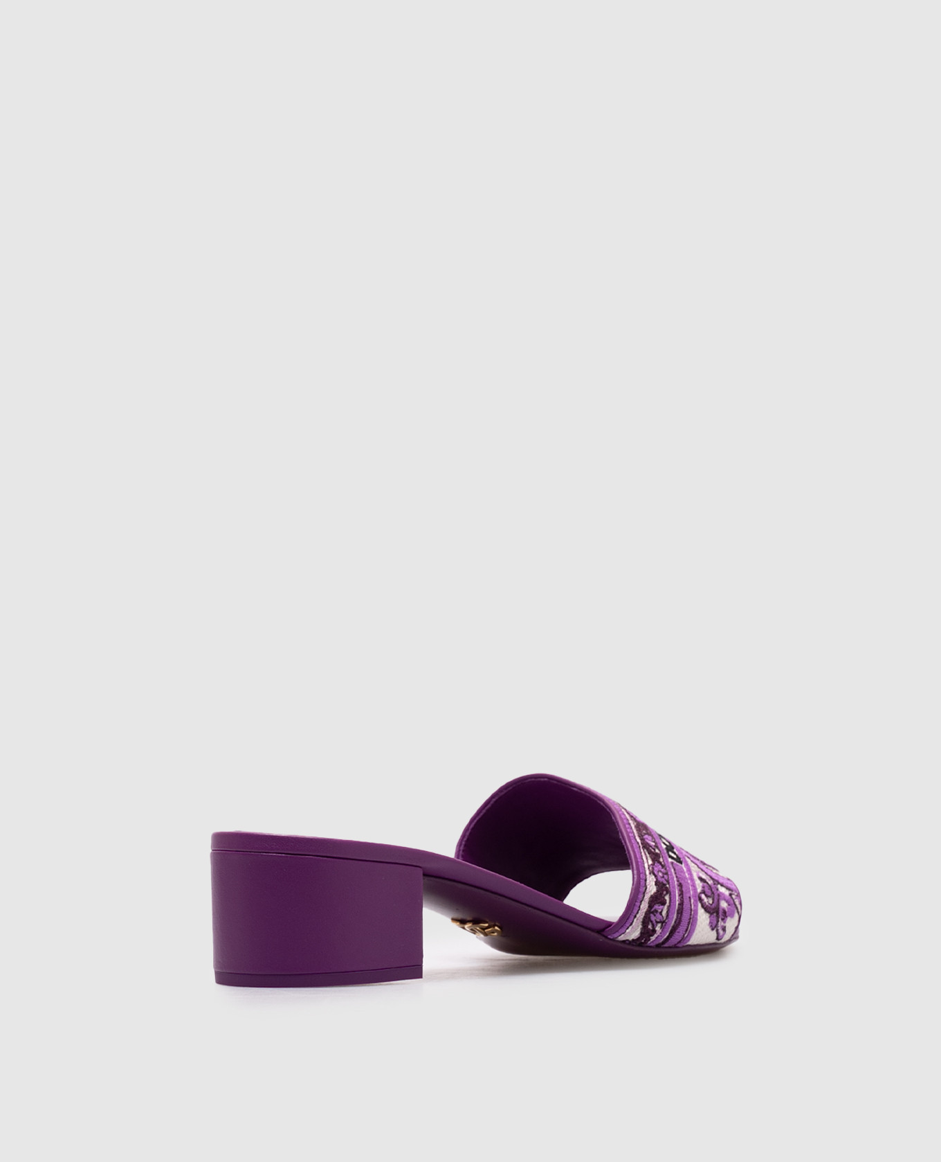 

Purple mules with logo embroidery Dolce&Gabbana, Violet