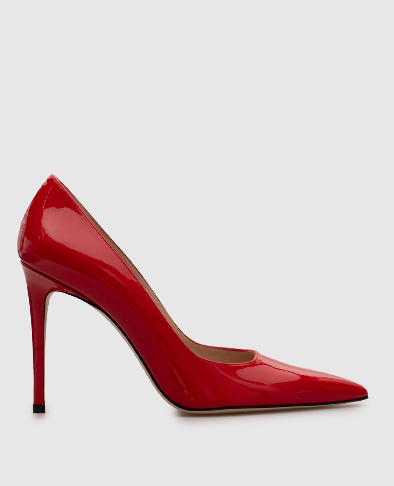 Red patent leather POWER shoes Stuart Weitzman
