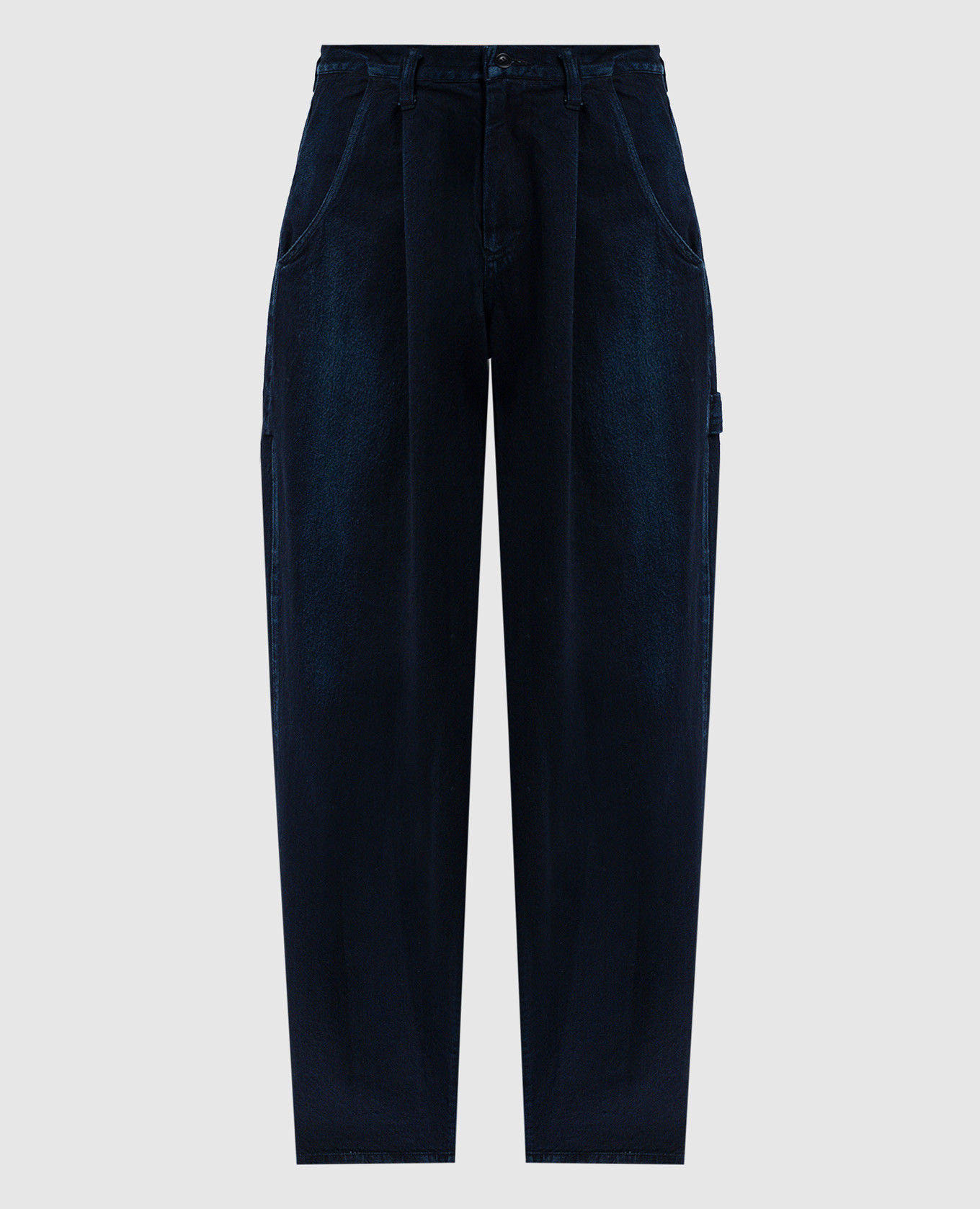 

Blue mom jeans with a distressed effect Y`S Yamamoto