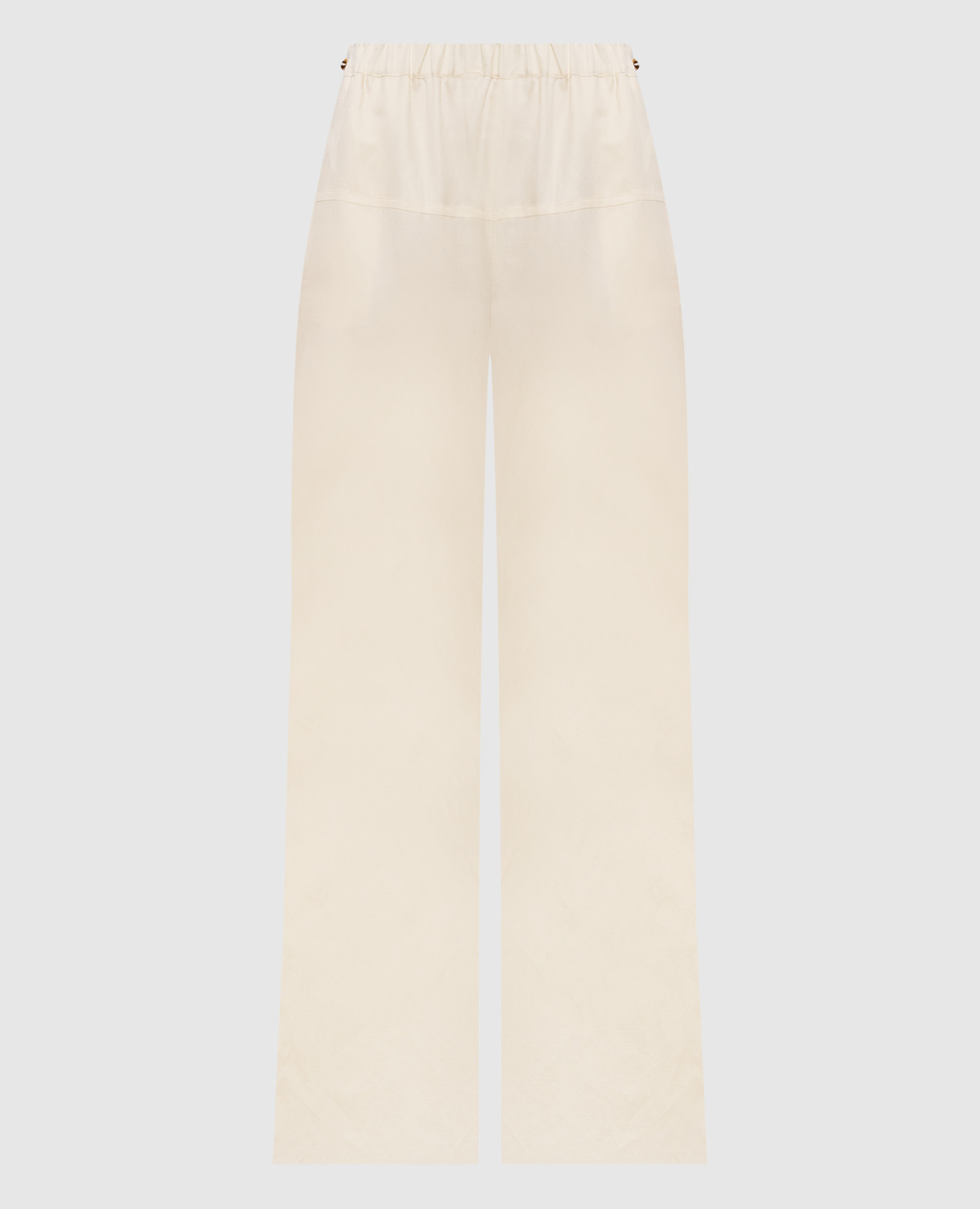 

Yellow ONORE linen and silk pants Max Mara