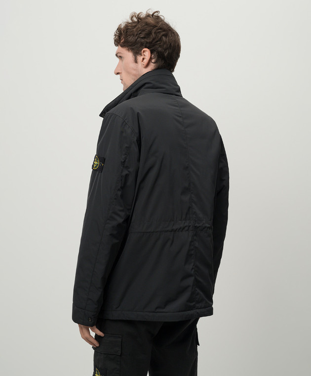 stone  ジャケット Stone Island men's down jacket in stretch nylon 811543028 Ochre