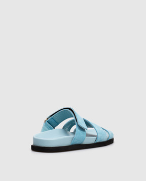Babe Pay Pls Blue suede flip-flops 276001ZA