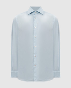 Enrico Mandelli Blue corduroy shirt 0SPORT5502