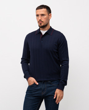 Stefano Ricci Purple wool polo shirt K303024P03F25346