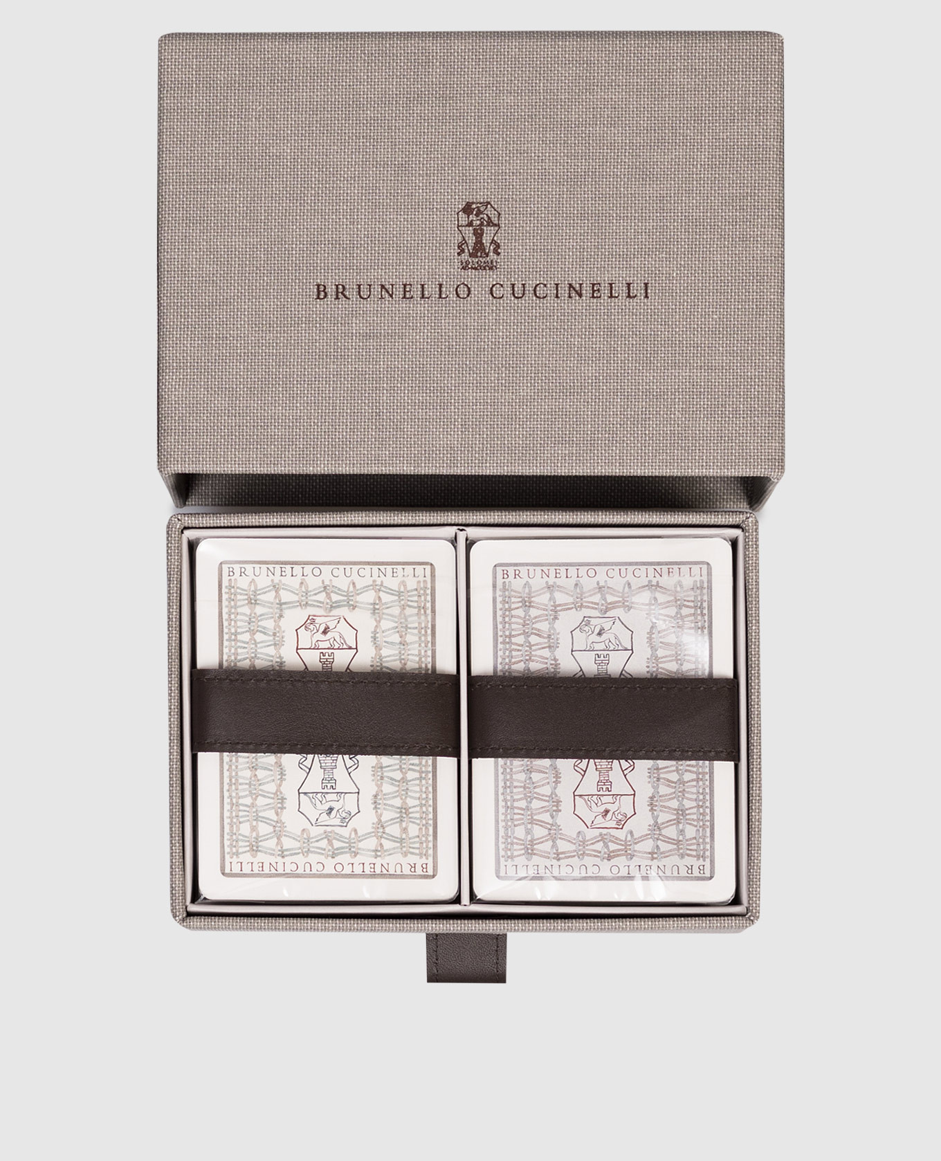 Set of playing cards with logo Brunello Cucinelli