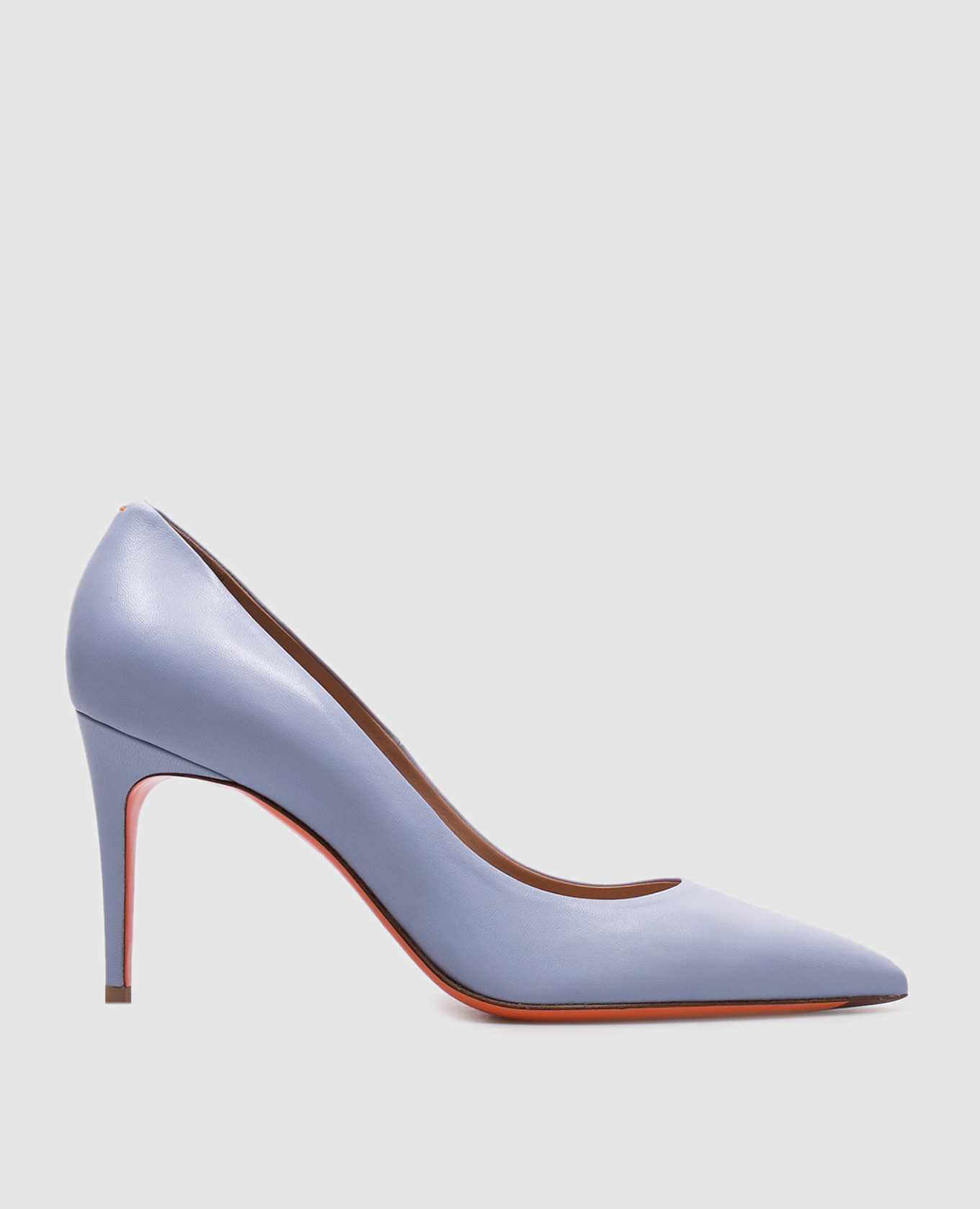 Blue leather shoes Santoni