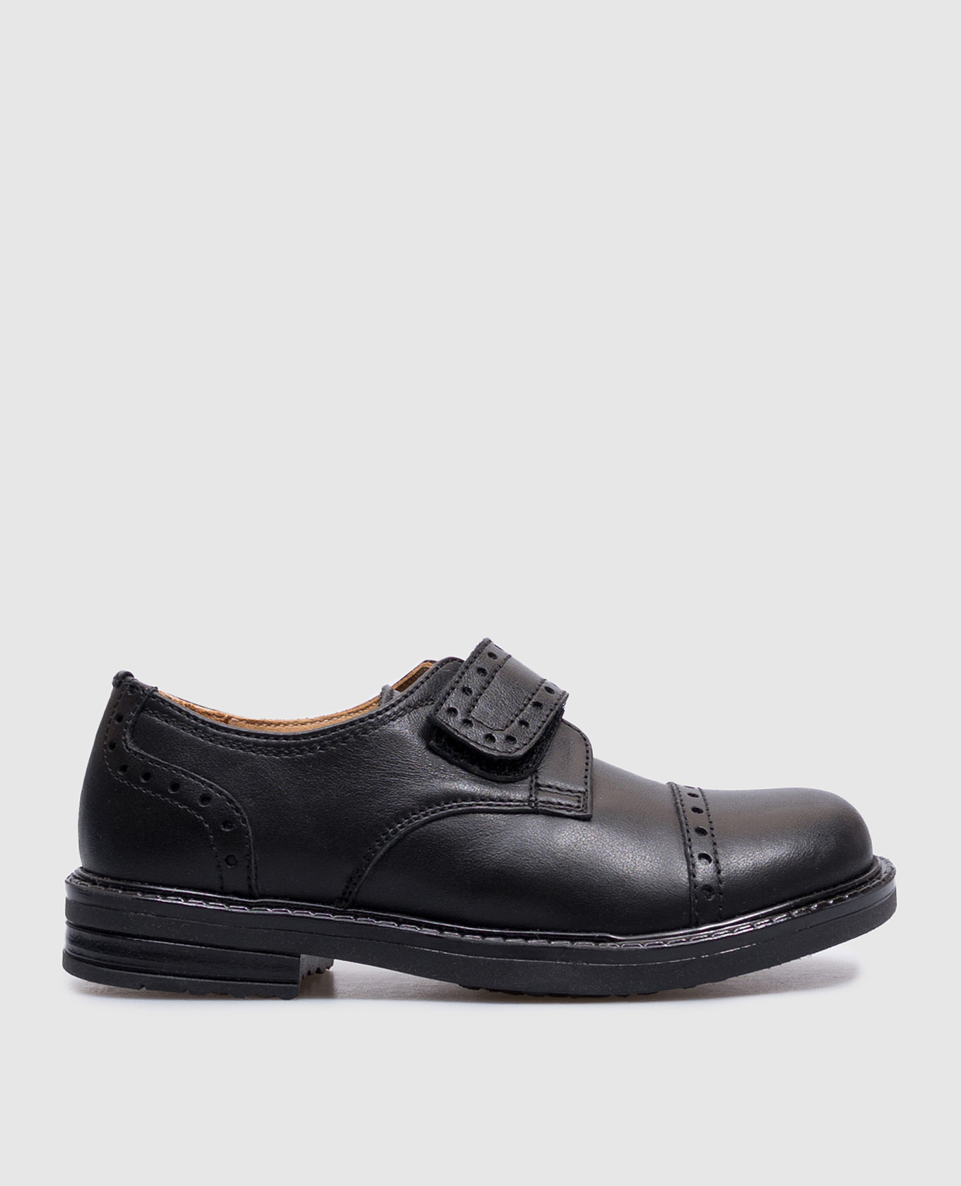 

Children's leather shoes with perforation Zecchino D'oro, Black
