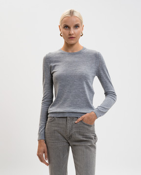 Tom Ford Grey melange wool jumper MAK1340YAX736