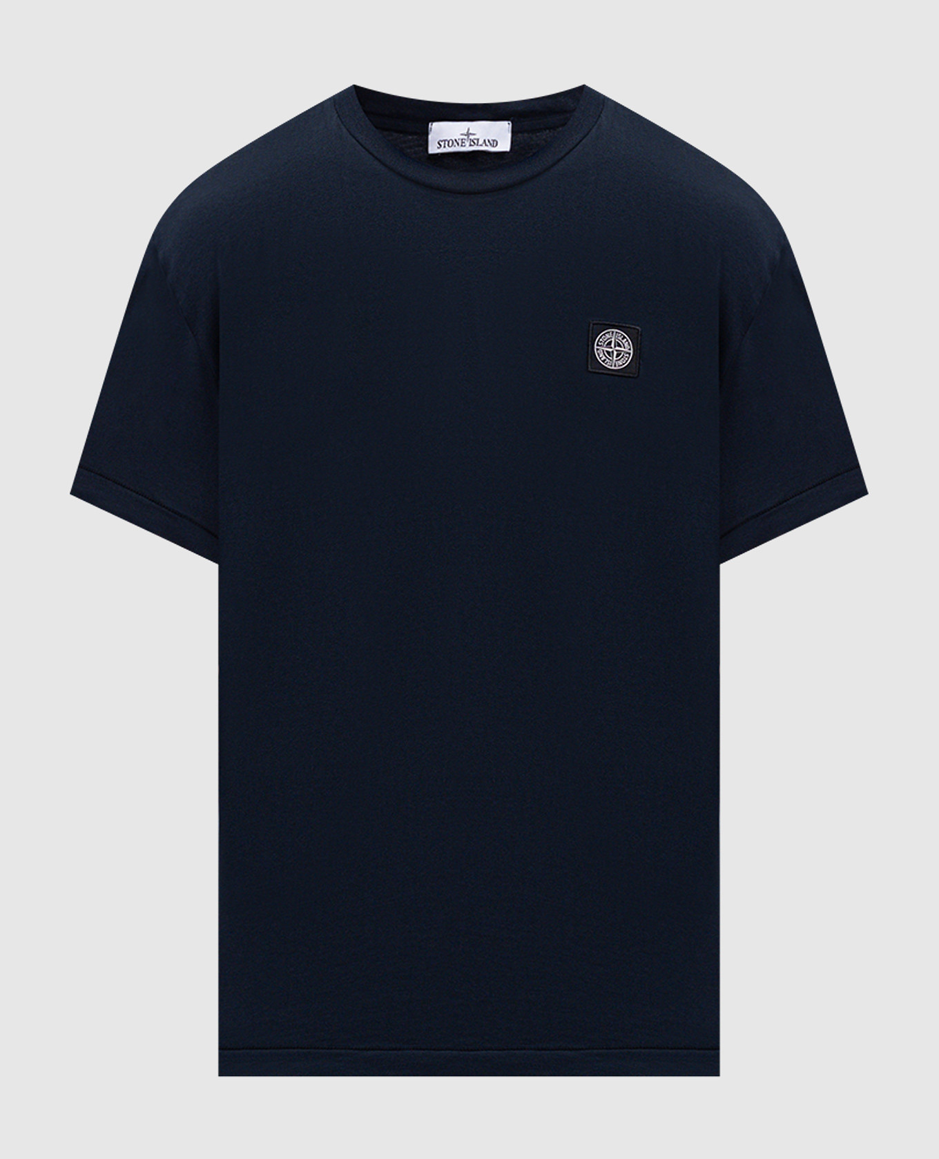 Blue t-shirt with logo patch Stone Island