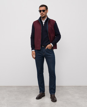 ISAIA White shirt with a striped pattern IM10TCC9817