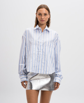 Vetements Blue striped shirt WA65SH201N
