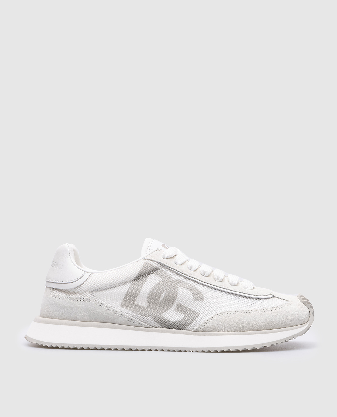 Gray combined sneakers cushion with logo dolce&gabbana