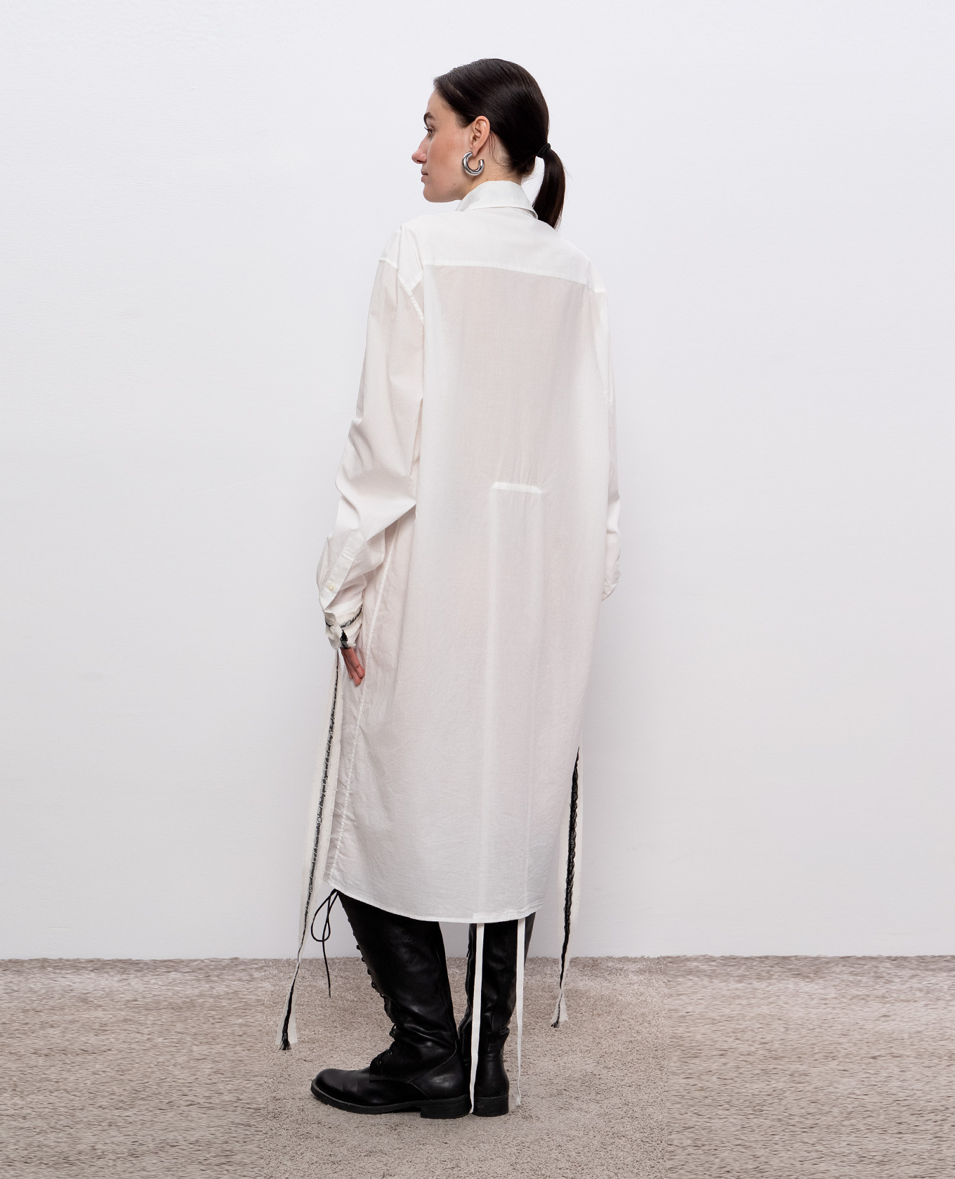 

Gabi white shirt dress Ann Demeulemeester
