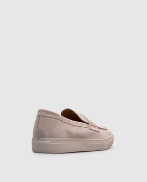 Doucal's Gray suede loafers DU3145ERICUZ009