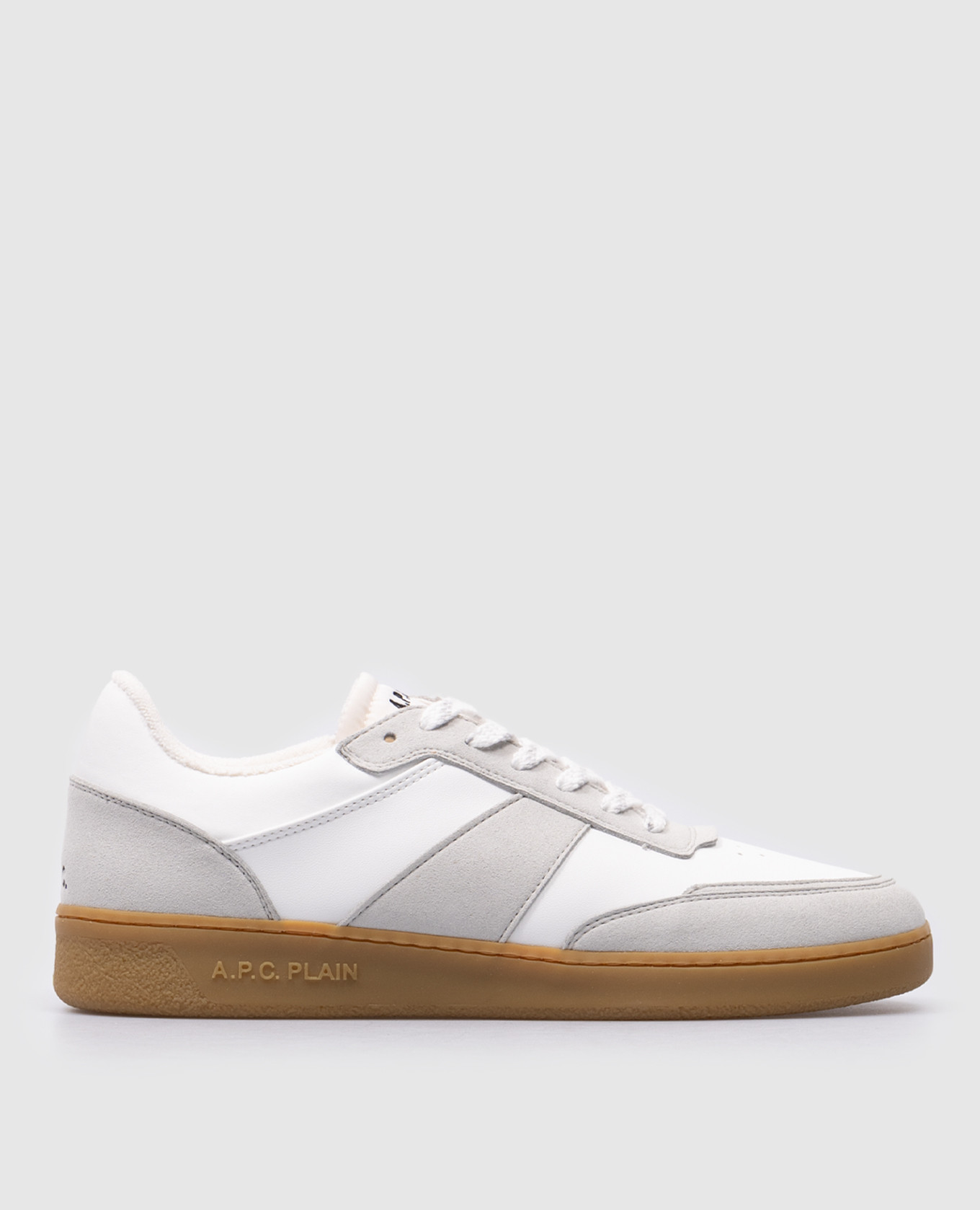 

White sneakers Plain with logo A.P.C, Белый