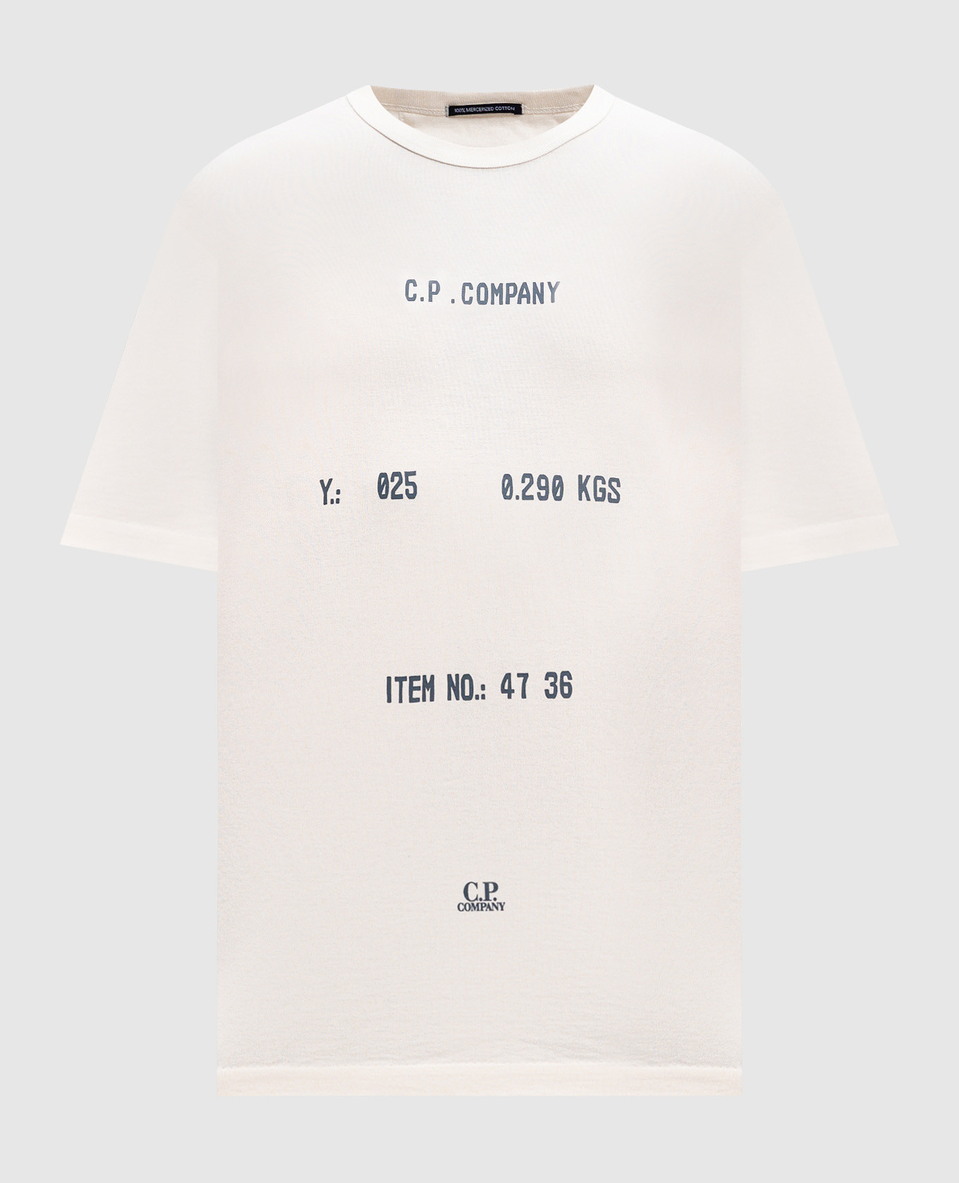 

White T-shirt with print C.P. Company
