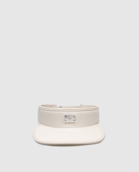 Dolce&Gabbana Beige visor with logo GH910AFUFL3