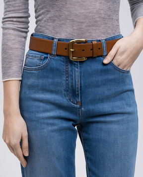 J&M DAVIDSON Bonny brown leather belt BBMD0XXSCXX