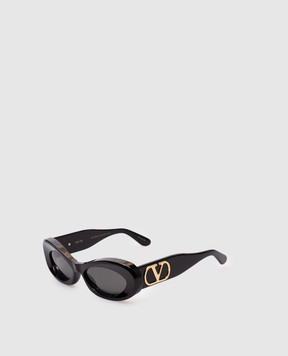 Valentino Black sunglasses with VLogo logo VLS178A57