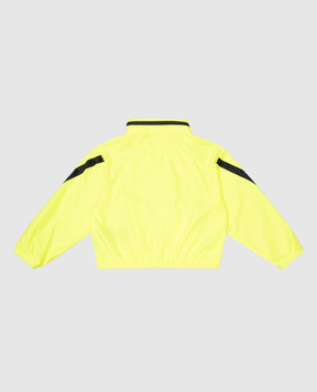 Balmain Children's yellow windbreaker with logo BU2P37Z18741214
