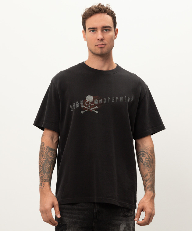 C2H4 - Black t-shirt with Mastermind JAPAN print MMJ2024TE109