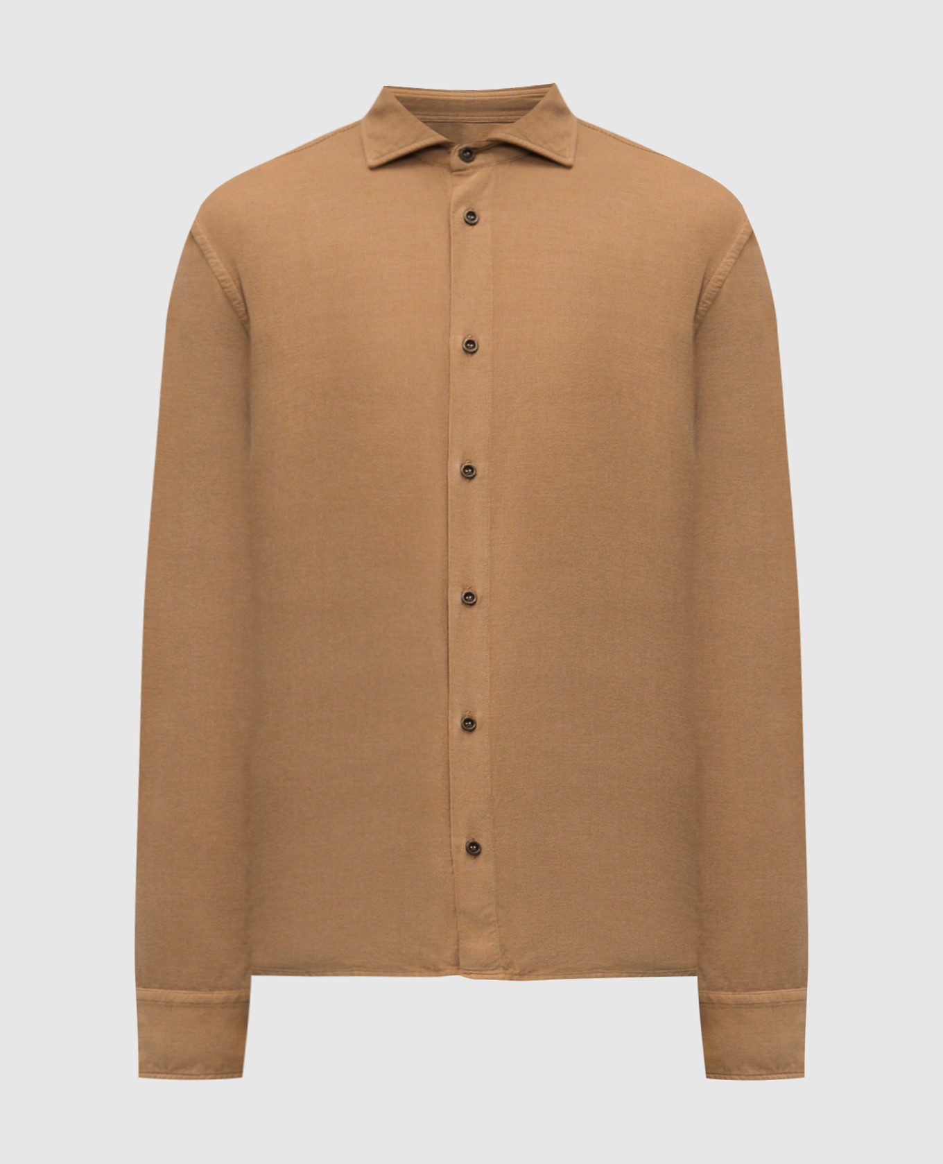 Brown corduroy shirt Peserico