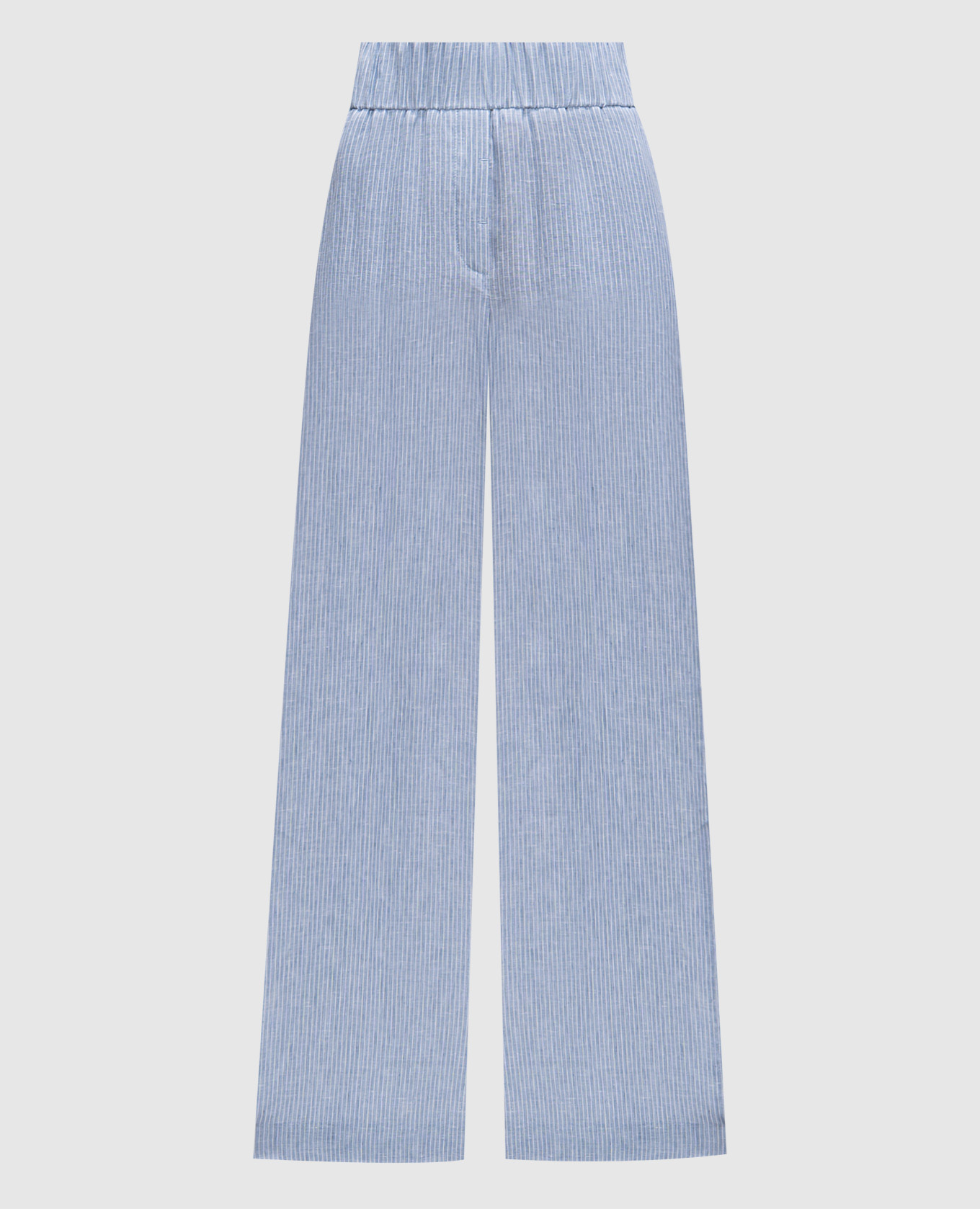 

Blue striped linen pants Peserico, Light blue