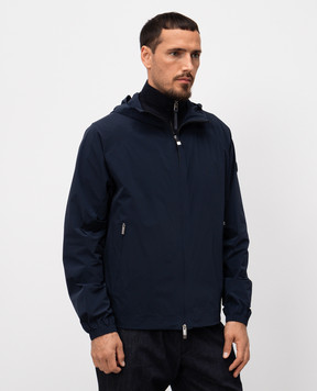 Moncler Chalvine blue windbreaker with logo K10911A0011359865