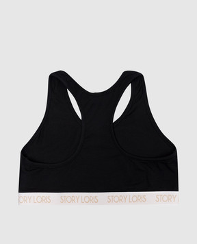 Story Loris Children's black top with logo 253796