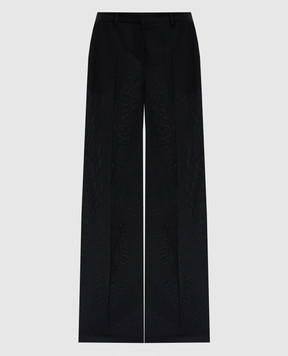 Magda Butrym Black silk flared pants PANTS01104725