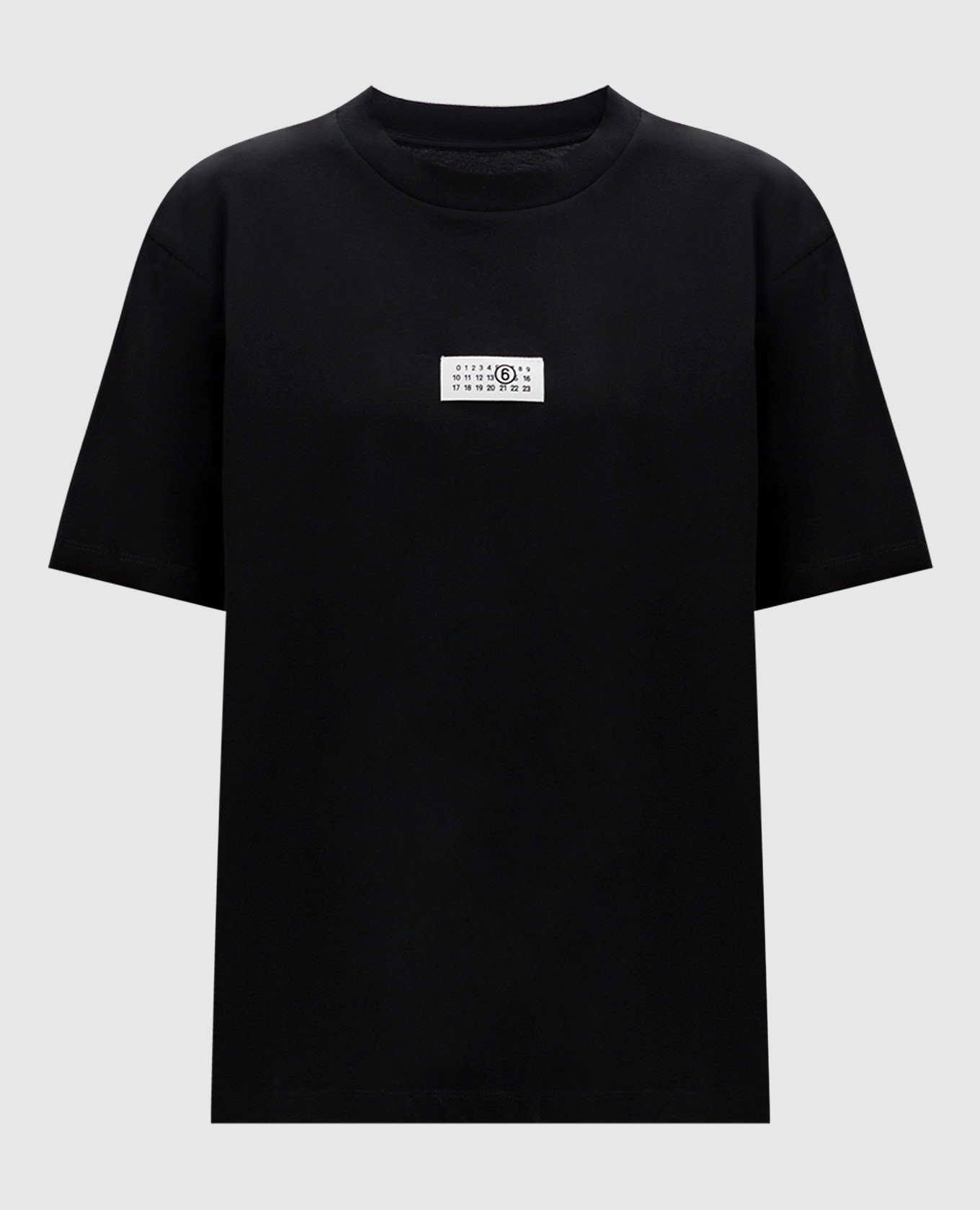 

Black T-shirt with logo patch Maison Margiela MM6