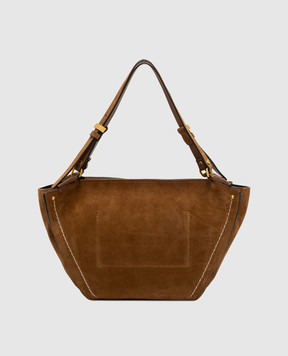 Gianni Chiarini Bloom brown suede tote bag BS12036CMPL