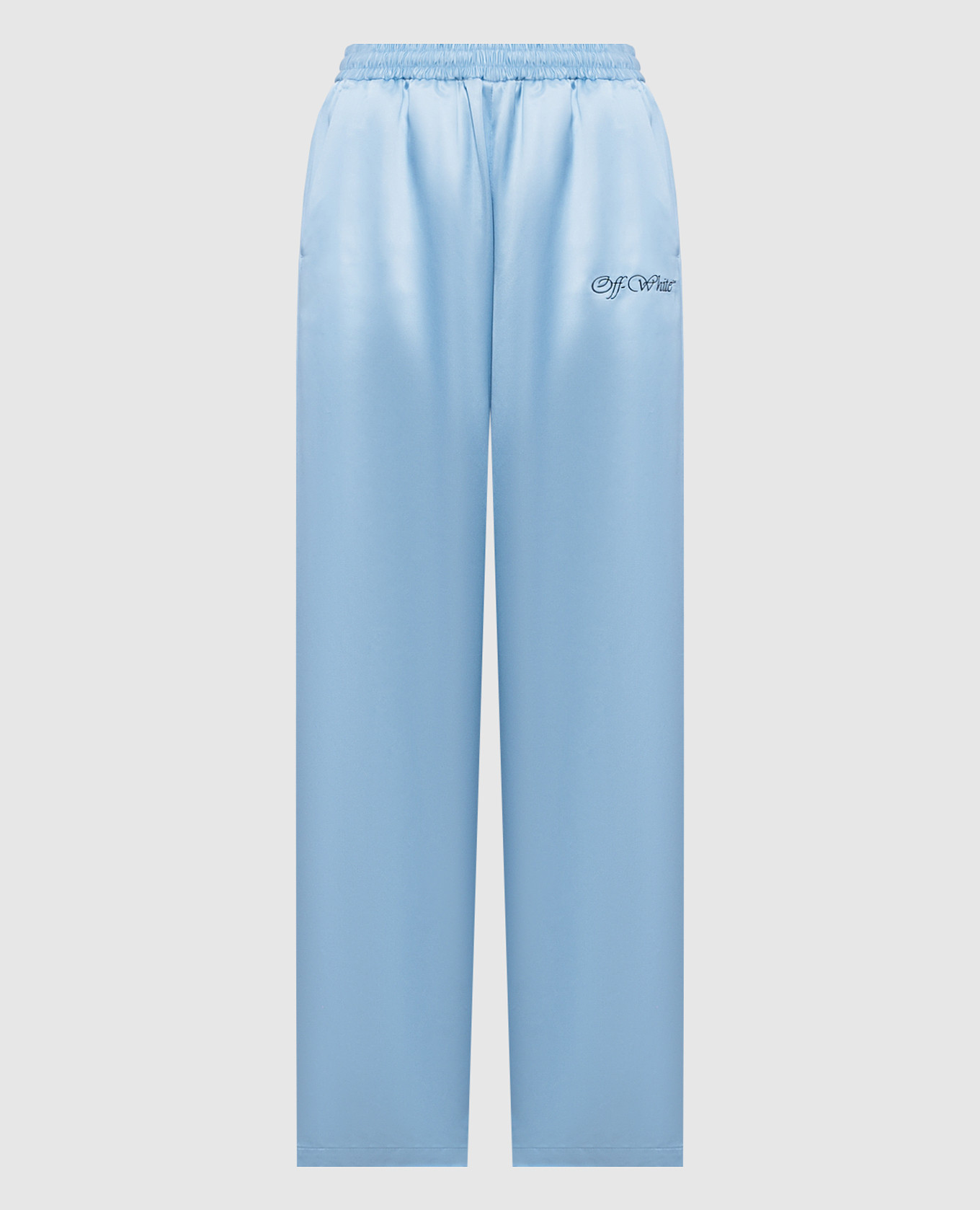 

Blue pants with logo embroidery Off-White, Light blue