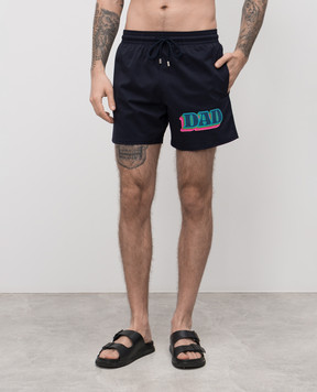 Vilebrequin Blue printed swim shorts MSOCE851