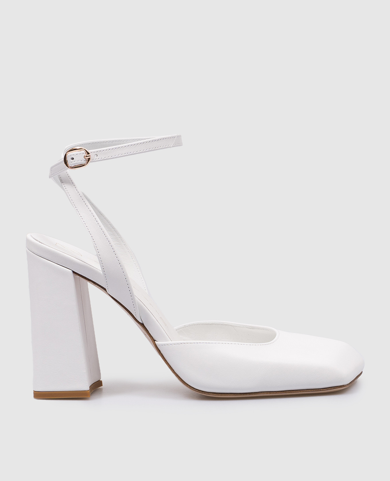 

White leather slingbacks Babe Pay Pls, Белый