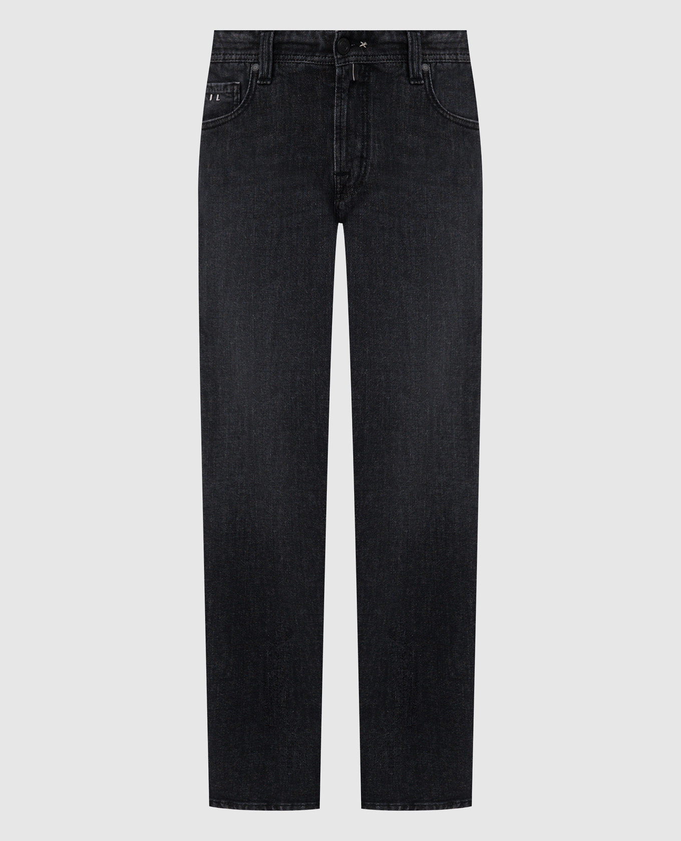 

Michelangelo distressed jeans in gray with logo patch Tramarossa, Grey