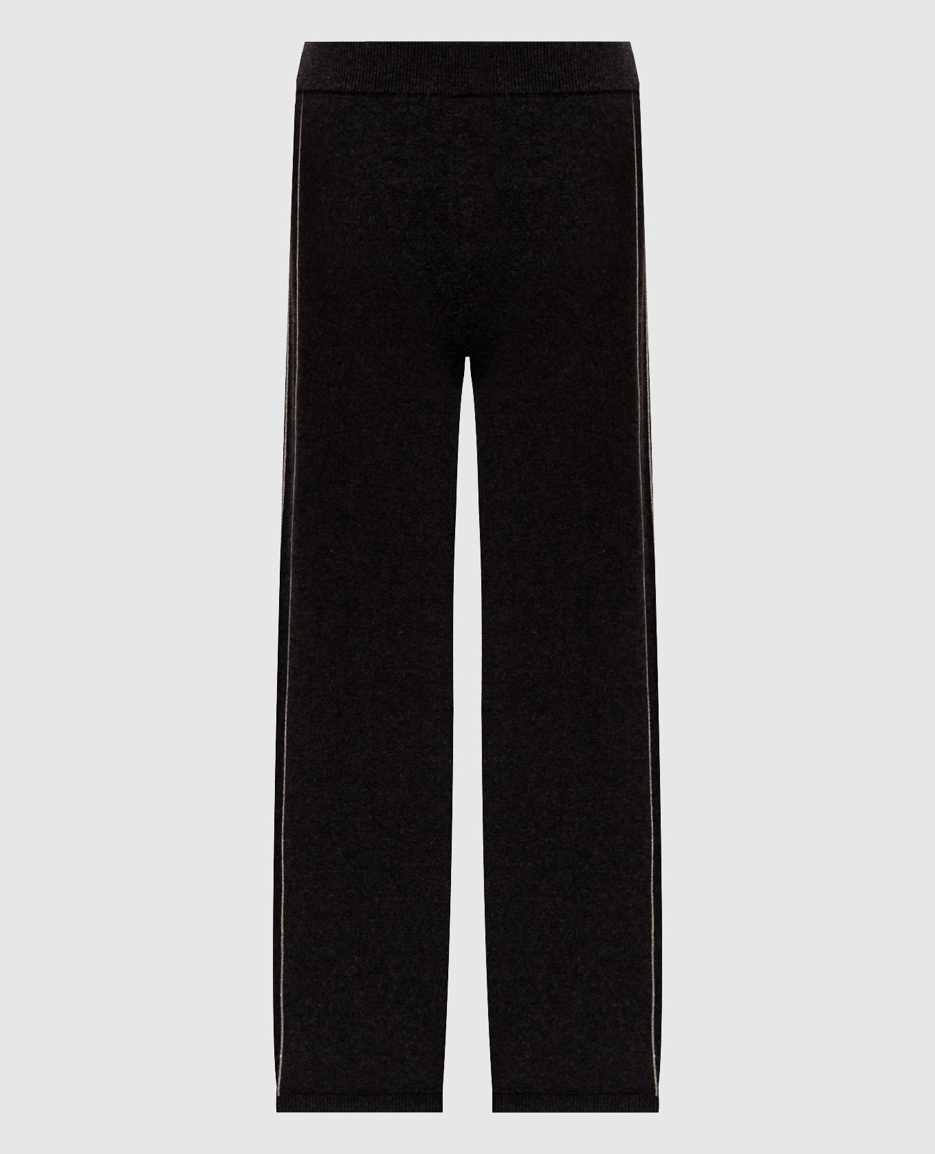 

Brown wool and cashmere pants with monil chain Peserico