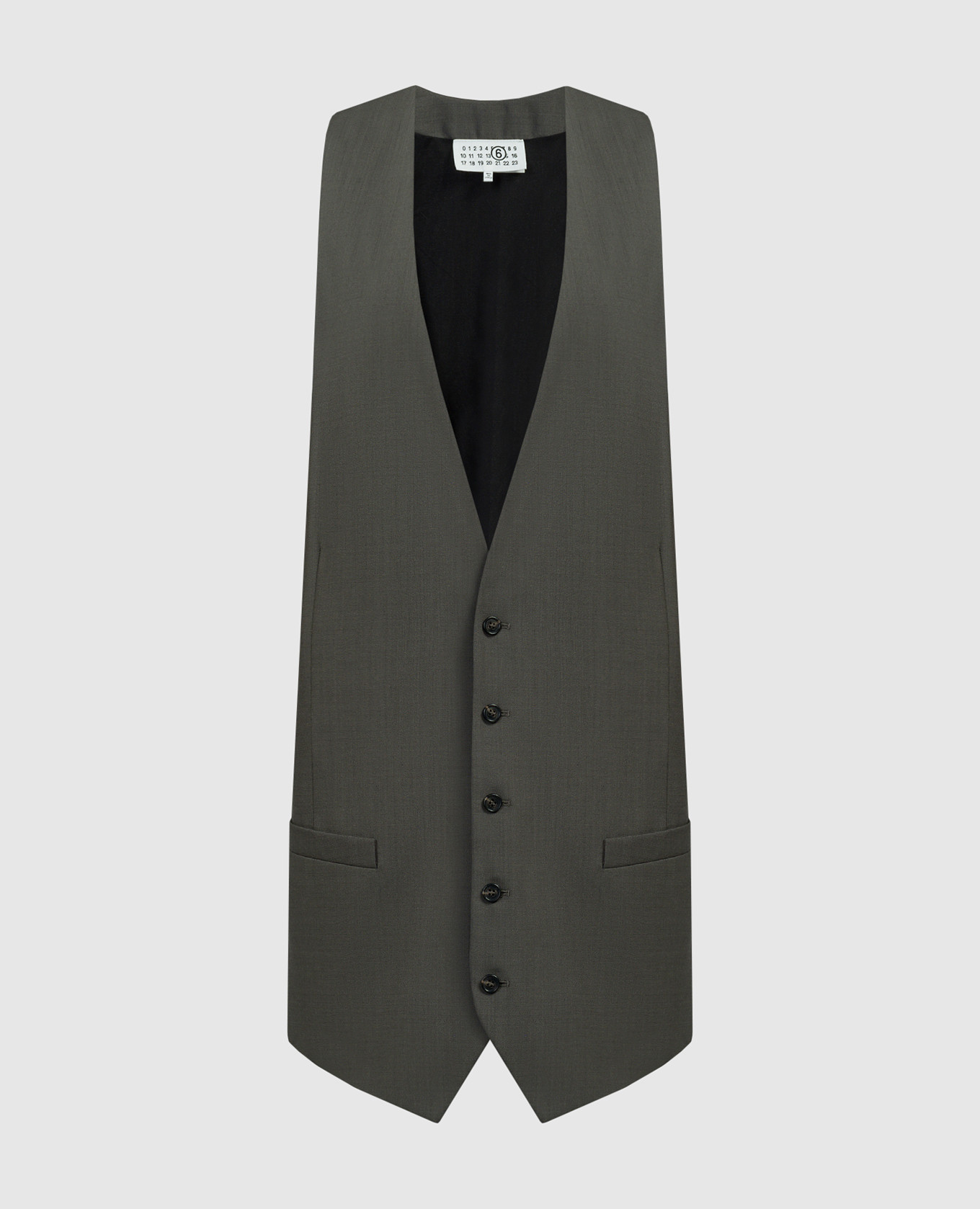 

Gray vest made of wool Maison Margiela MM6, Grey