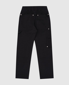 Givenchy Children's black sports pants with a logo H30300612