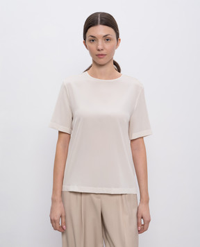 Peserico Beige silk top S0676007325